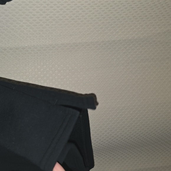 Carter's Black Zip-Up Sweater with Tan Collar - Picture 4 of 5